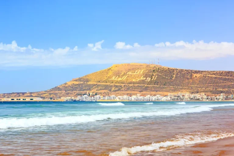 Plage d'Agadir au Maroc